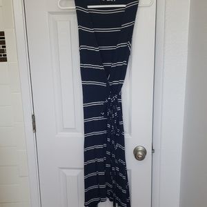 Navy blue wrap dress